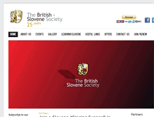 Tablet Screenshot of britishslovenesociety.org